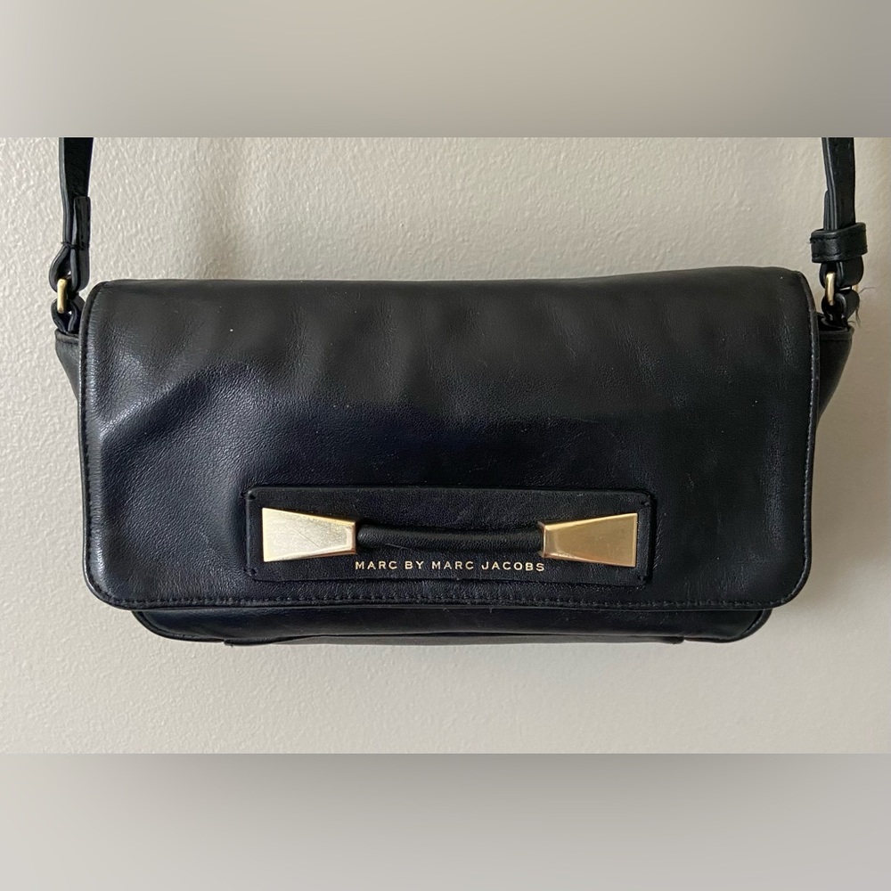 Marc by Marc Jacobs mini black leather crossbody